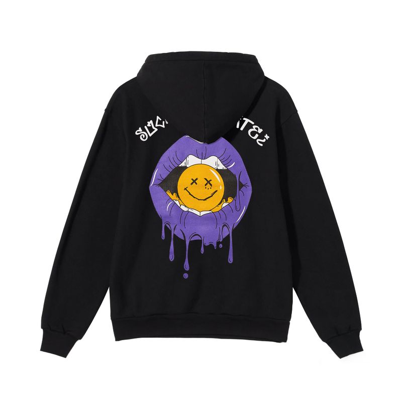 ARCANE FUNK（アーケインファンク）の「PURPLE LIP HOODIE black（Tops）」