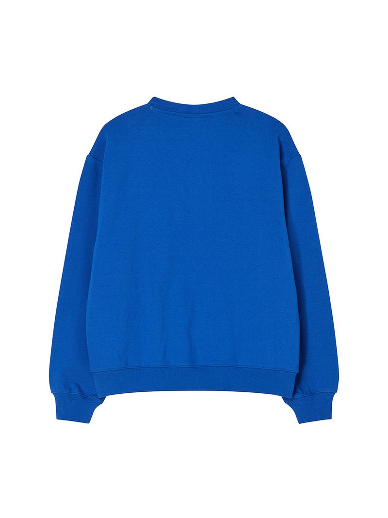 EMBLEM PATCHWORK SWEATSHIRT (BLUE)