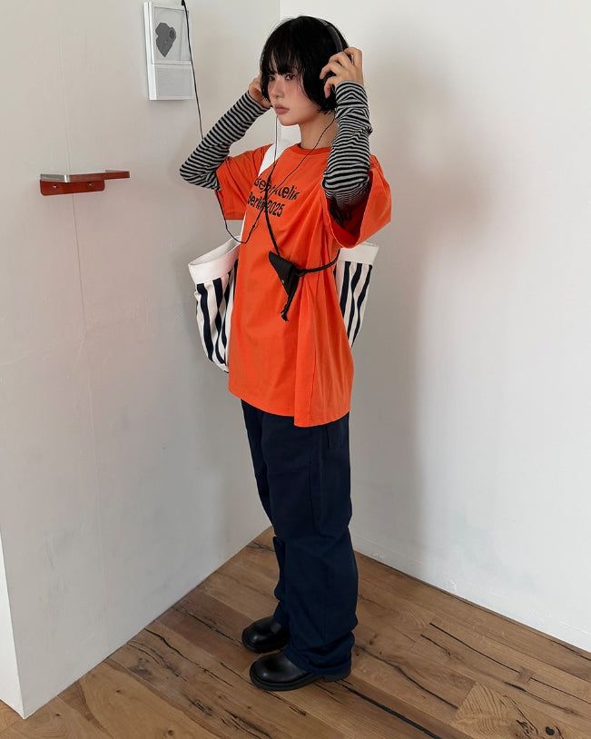 BARREL WIDE COTTON PANTS