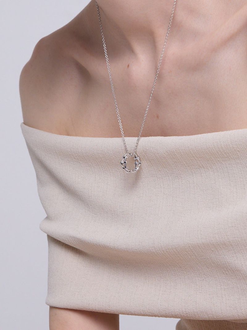 Multi Hash Tag Large Necklace (Silver)