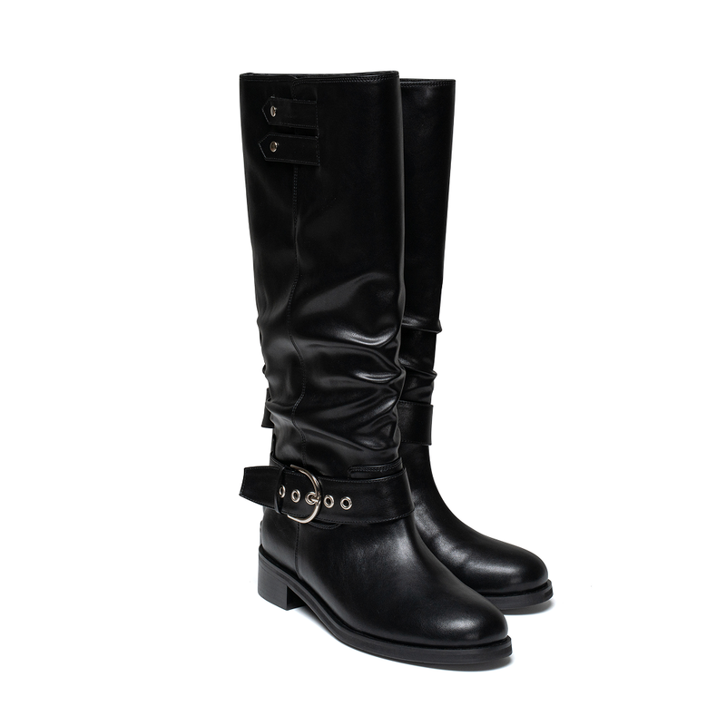 Folding Belt Long Boots