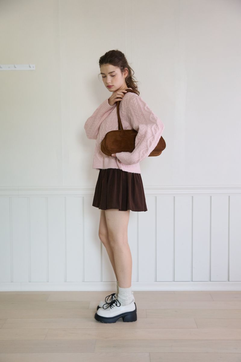 SUEDE BAGUETTE BAG (2 COLORS)