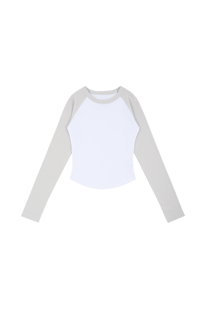 C RAGLAN LONG SLEEVE T-SHIRT_IVORY