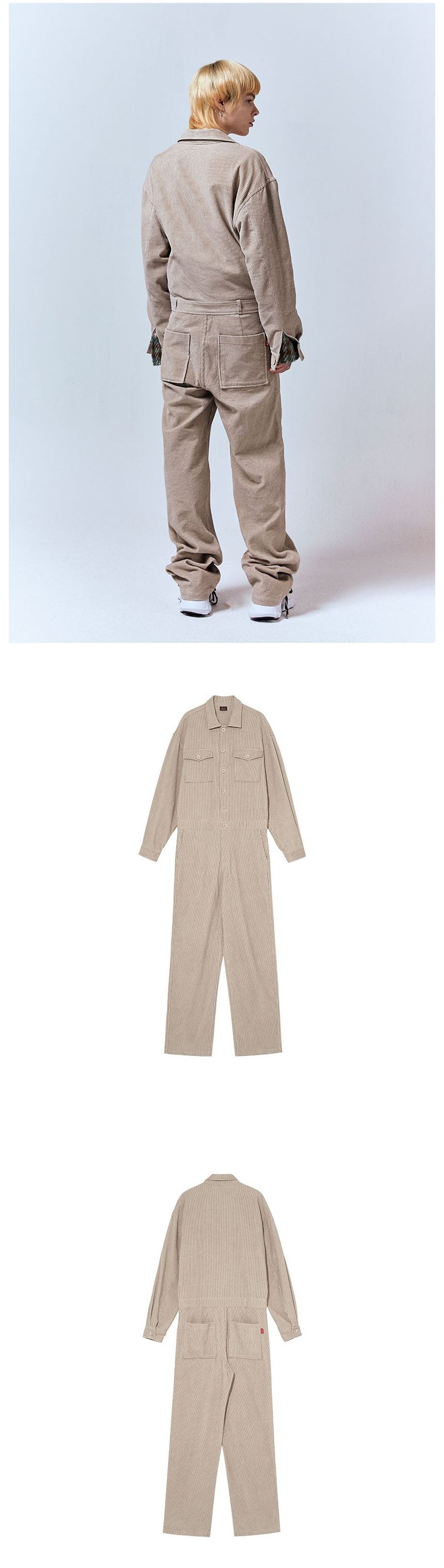 CASA CORDUROY JUMPSUIT [BEIGE]