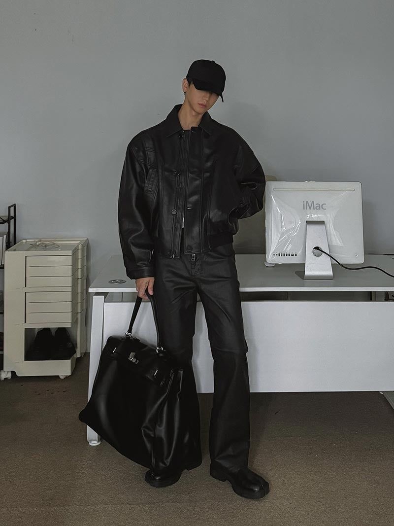 ASCLO Coating Bootcut Pants
