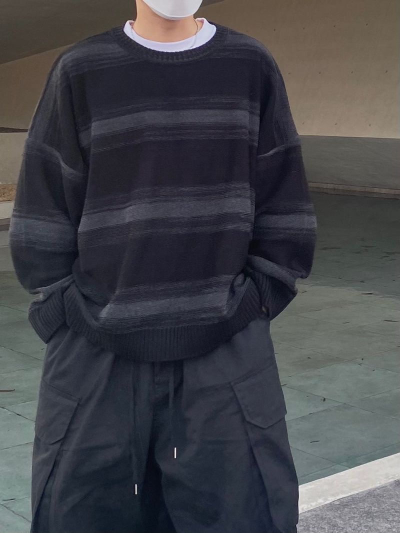 multi stripe knit