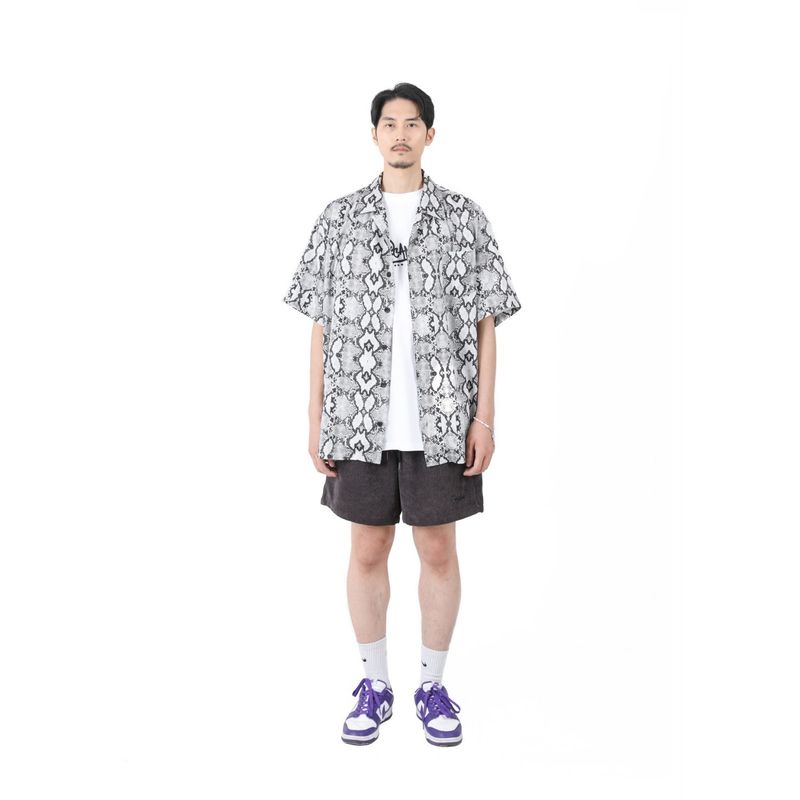 CORDUROY LOGO HALF PANTS CHARCOAL