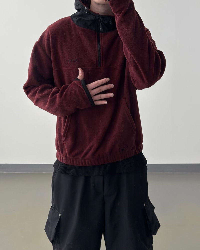 SERNIC Hooded Fleece Warmer Anorak