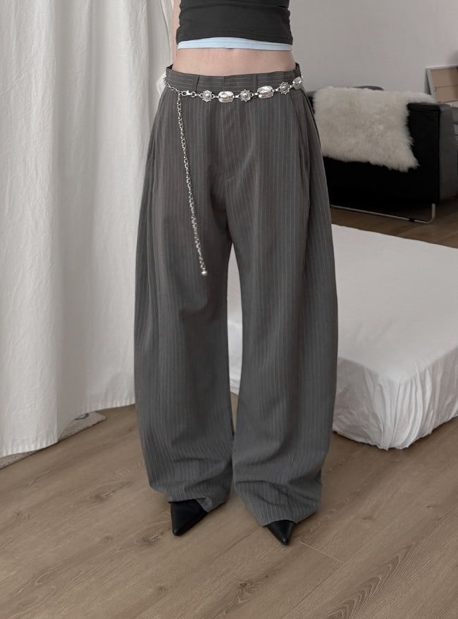 mnem（ムネム）の「Ashe Pintuck Stripe Slacks（Pants）」
