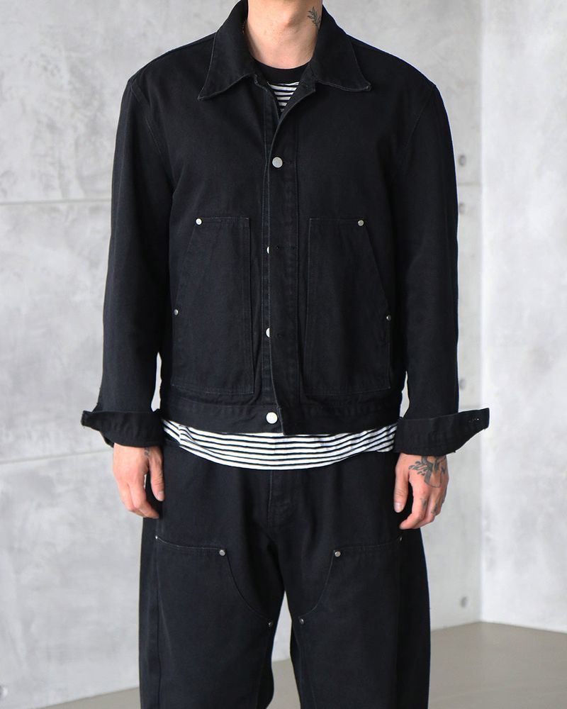 [UNISEX] Carpenter Black Denim Jacket