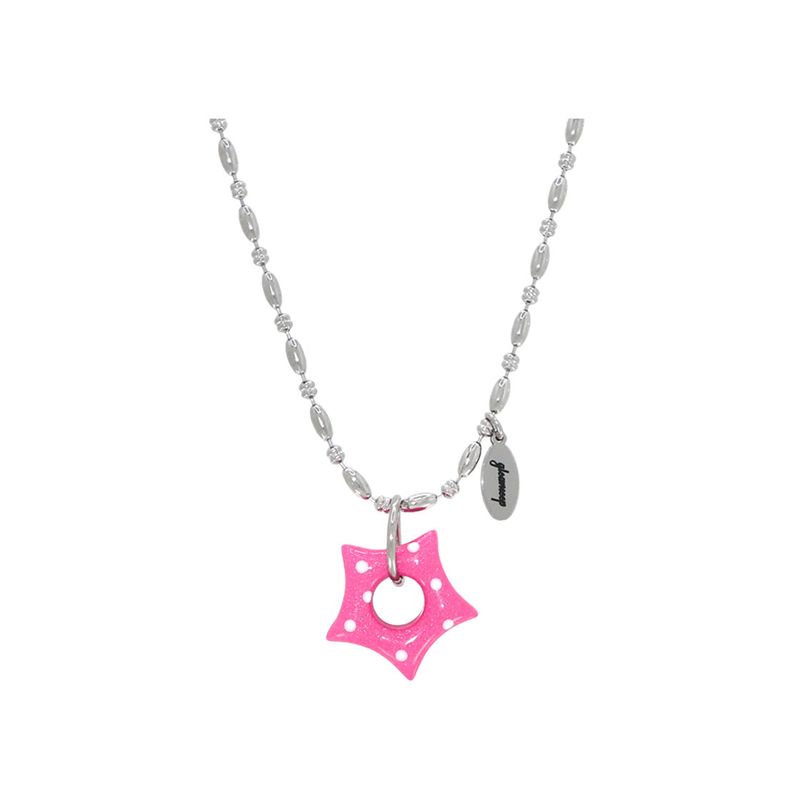 gleameep（グリームイープ）の「gleaming ツインリトルスターネックレス [pink]（アクセサリー）」