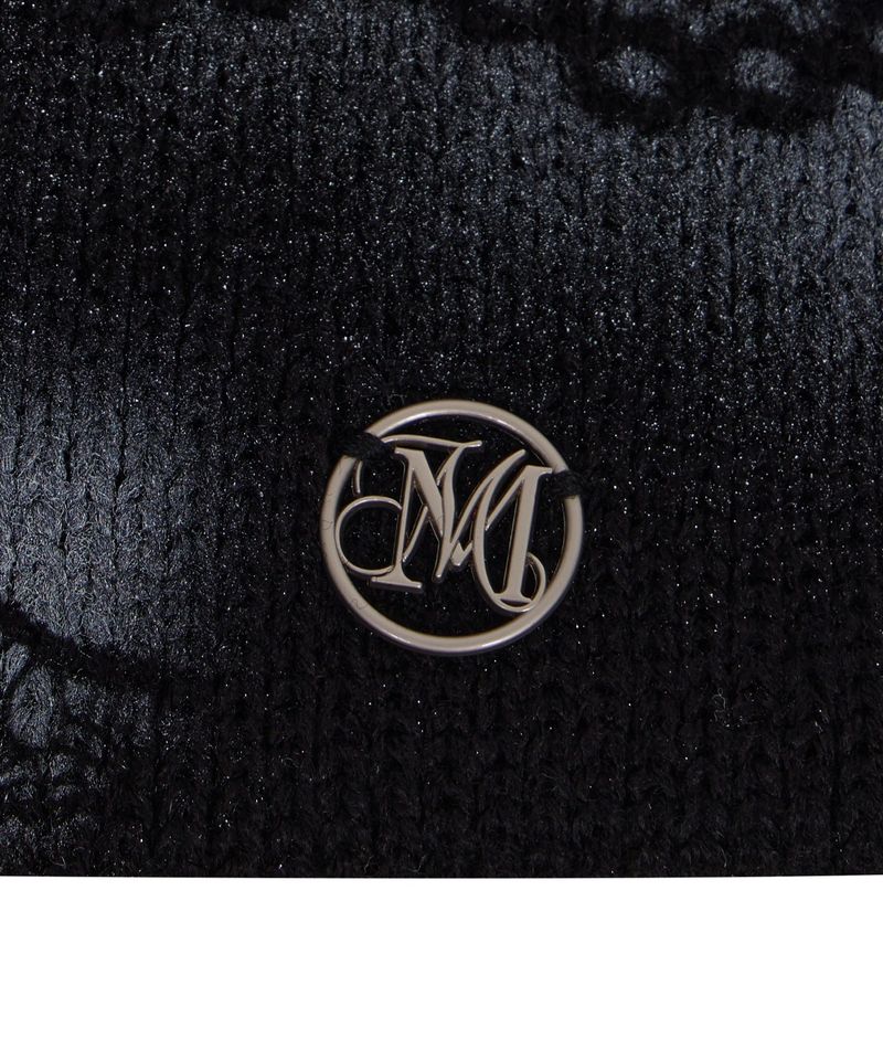 lace beanie (black)