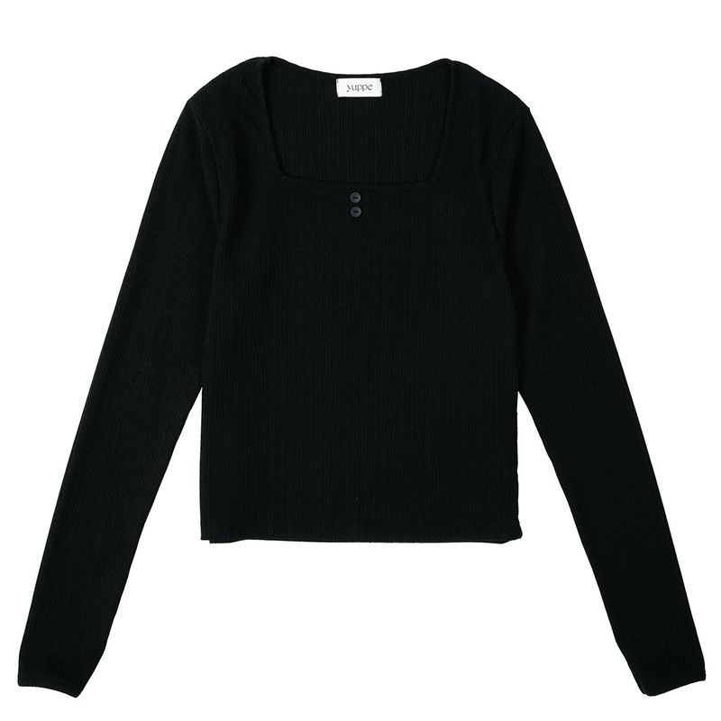 スクエアゴルジＴシャツ / SQUARE GOLGI T-SHIRT_BLACK