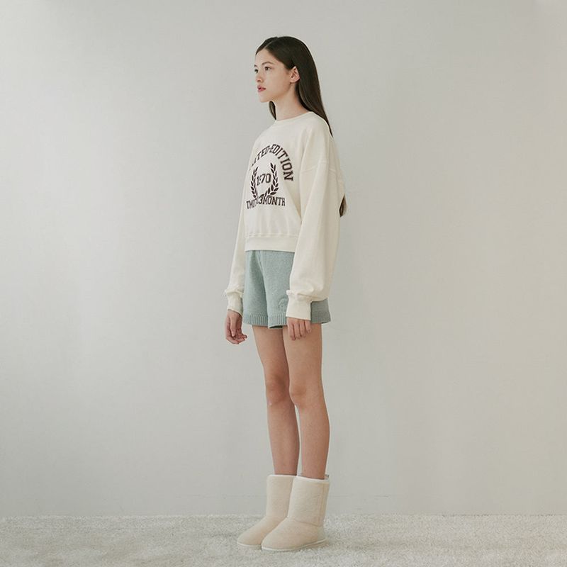 TMO BY 13MONTH(ティーエムオーバイサーティーンマンス)の「KNIT SHORTS (MINT)(Pants)」