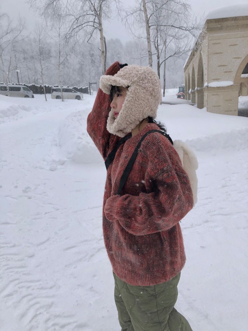 Fable snow melange knit