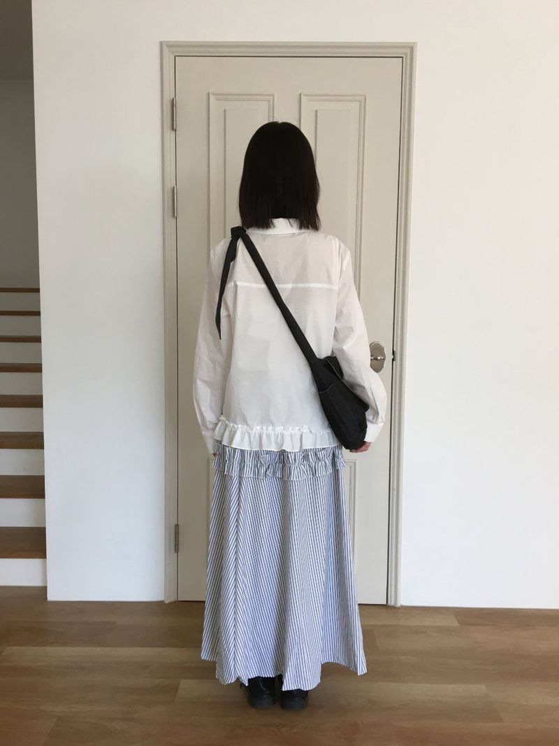 Evelyn Frill Shirt (2color)