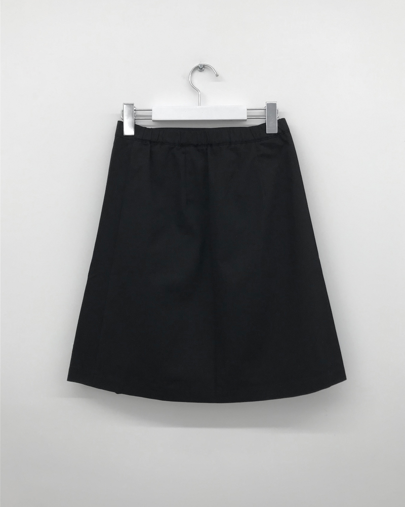 Fold wrap midi skirt (2color)