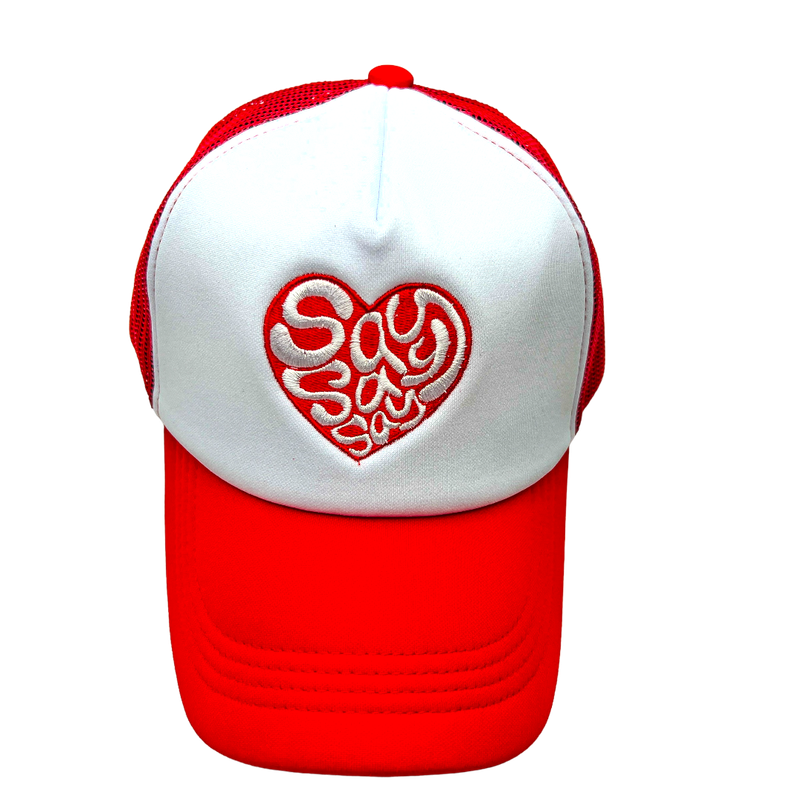 Heartlogo Trucker Cap Red