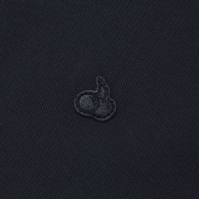KIRSH PLAIN SLIM FIT PIQUE T-SHIRT - DARK NAVY