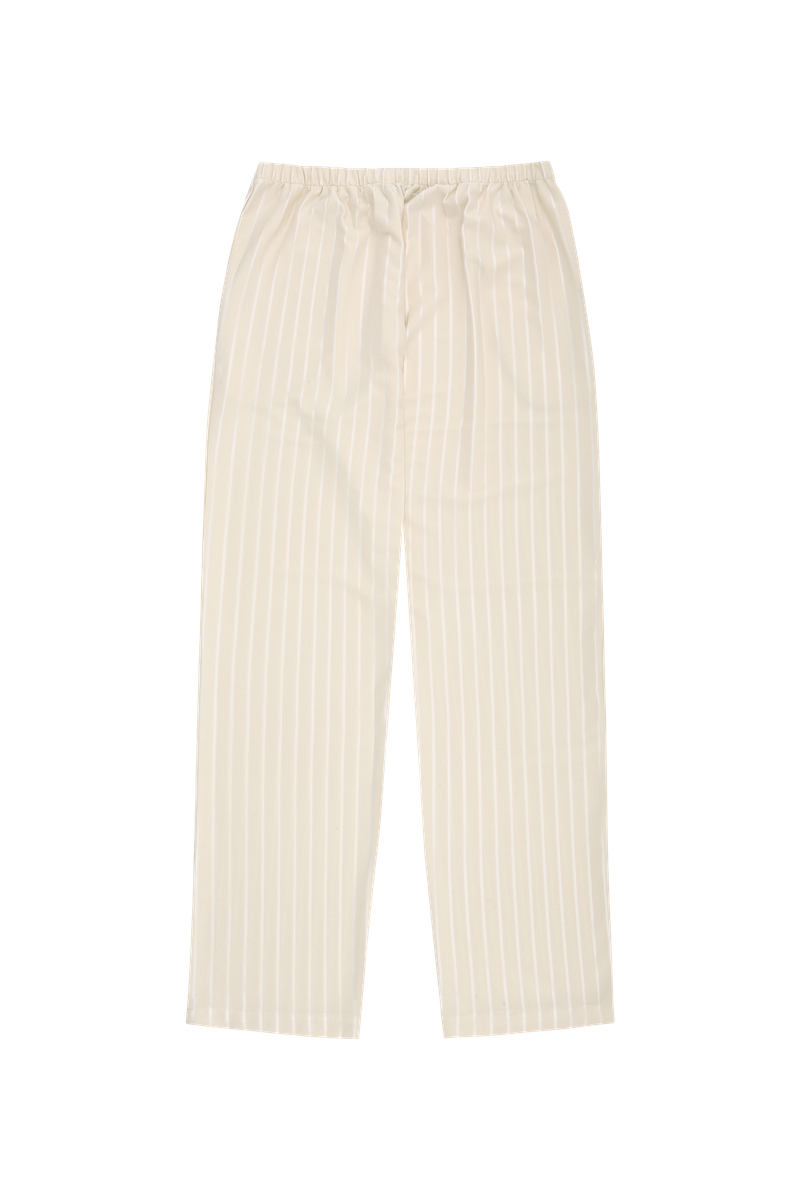 FW PRS beige stripe pajama set-up