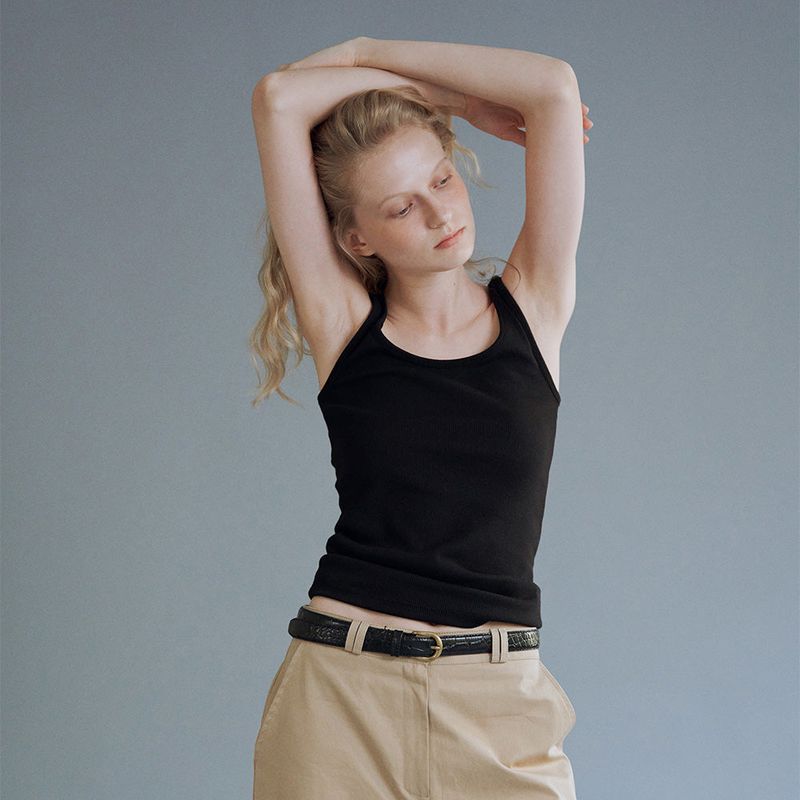 Mellow ribbed sleeveless