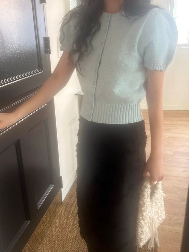 [MADE] Rendez Cashmere Puff Cardigan