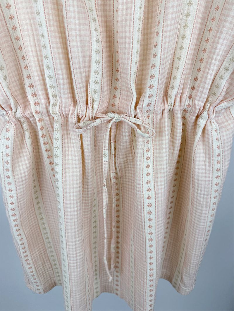 SOFT FLOWER BUTTON DRESS (2C)