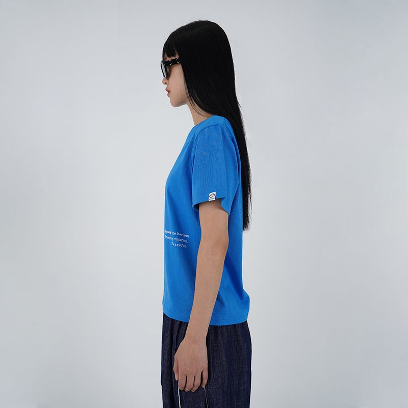 スローガンレギュラーTシャツ