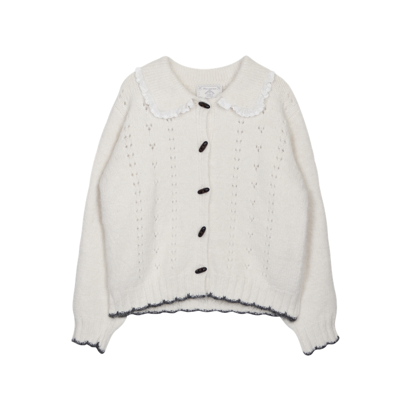 SOFT PUNCHING KNIT CARDIGAN