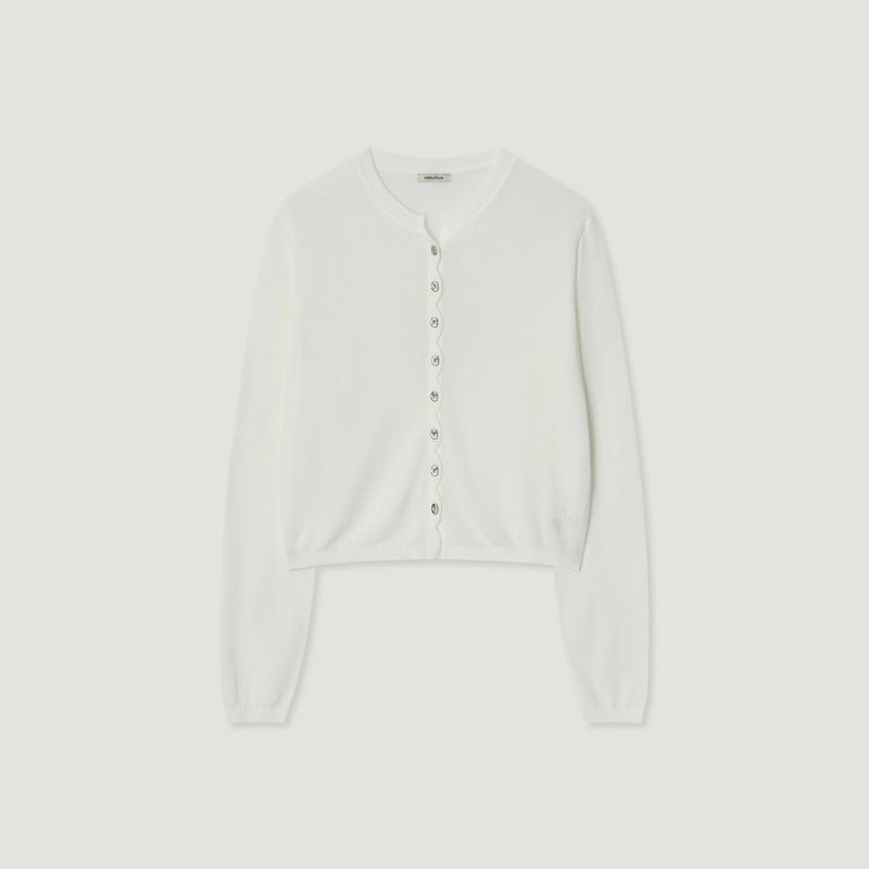 Signature Wave Linen Cardigan