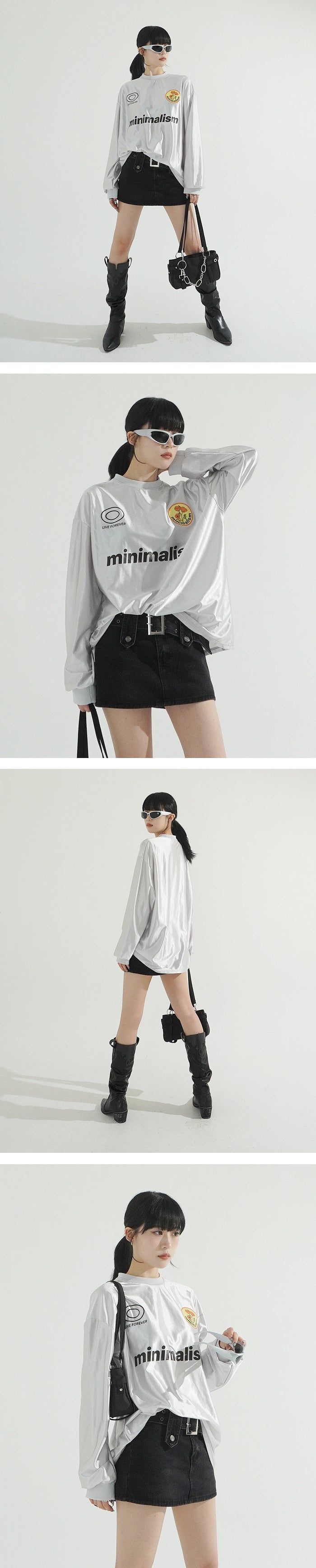Glitter Minimal LS T-shirt