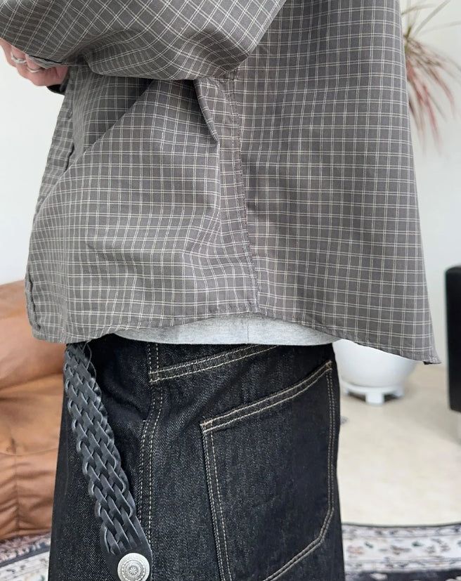 Tiar Crop Check Shirt