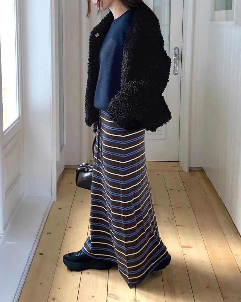 Haring Sprite Long Wide Skirt