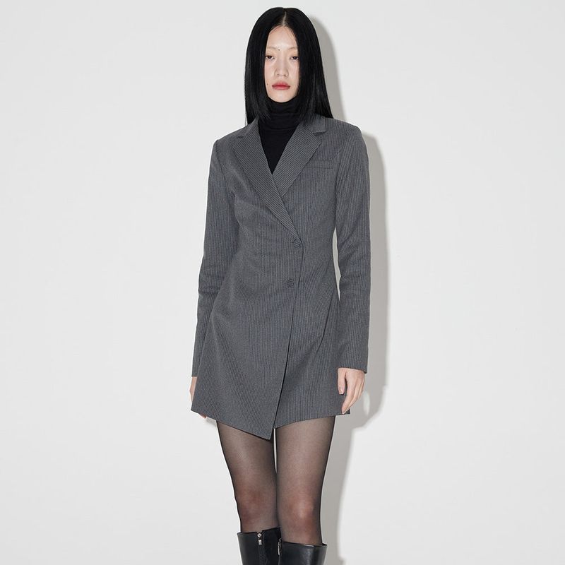 ZEROPLANET（ゼロプラネット）の「テーラードミニジャケット / Taylor Mini Jacket Dress [GREY]（Dresses）」