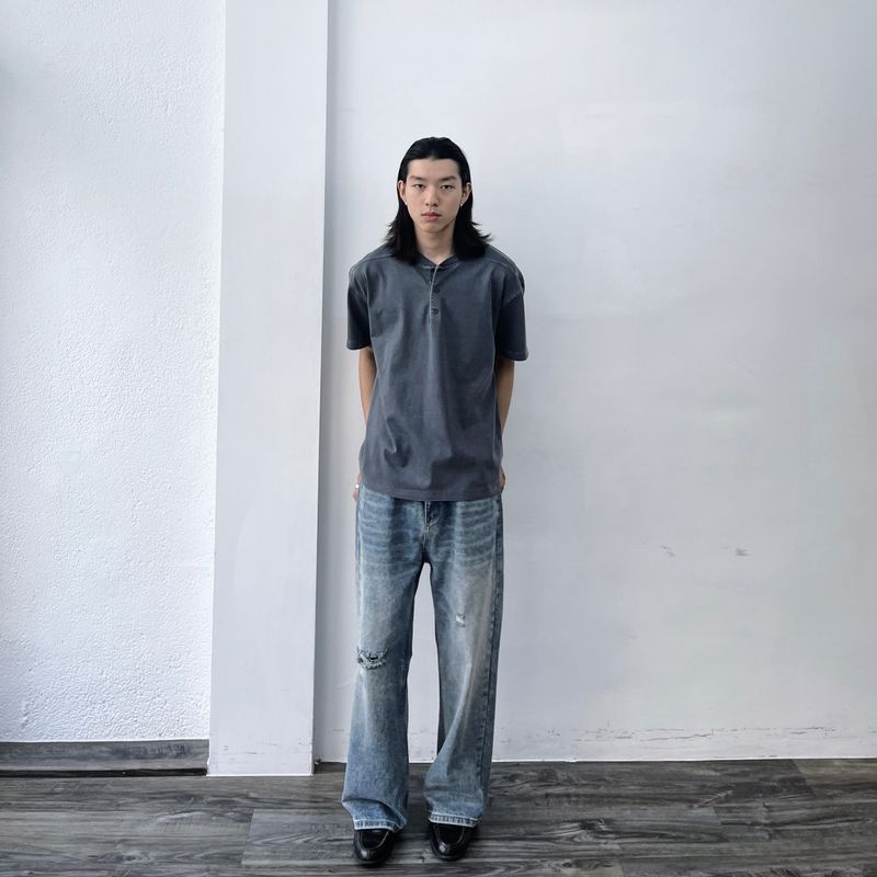 Faded Rift Straight Denim