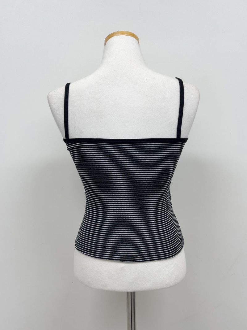 Stripe Bra Top Sleeveless