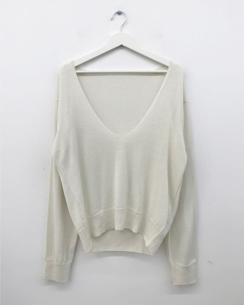 Sunday V-neck Knit (4color)