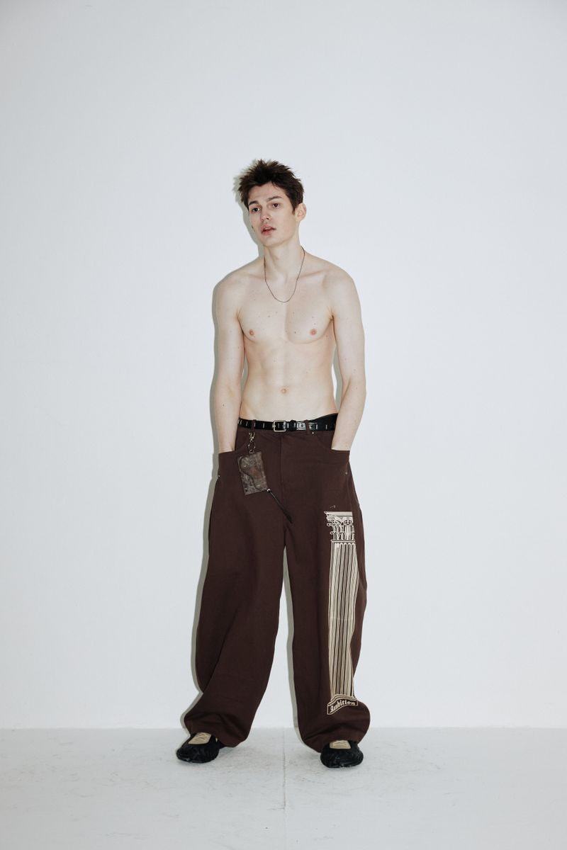 牛革ワックスウォレット (Brown)