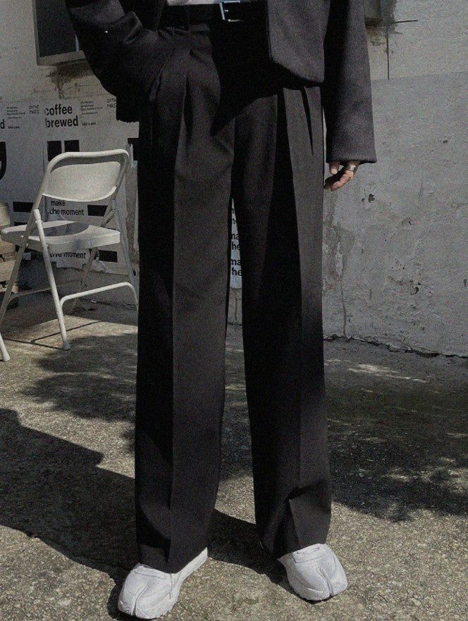 Mog Reverse Pintuck Slacks (4color)