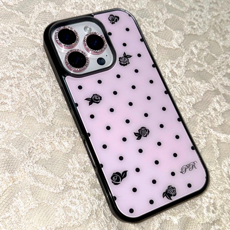 [MADE] Rose . dot Glass Bumper I-case