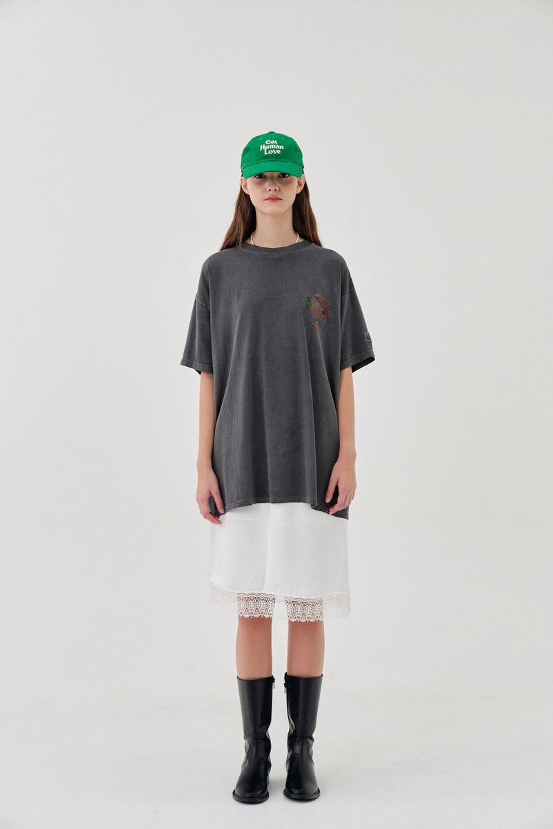 CAT HUMAN LOVE BALL CAP_GREEN