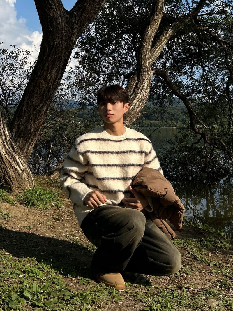SCOPE STRIPE MOHAIR KNIT
