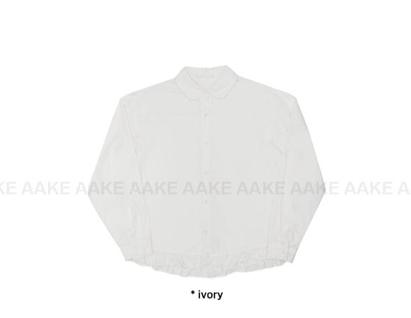 (Brushed) MILK FRILL SHIRT
