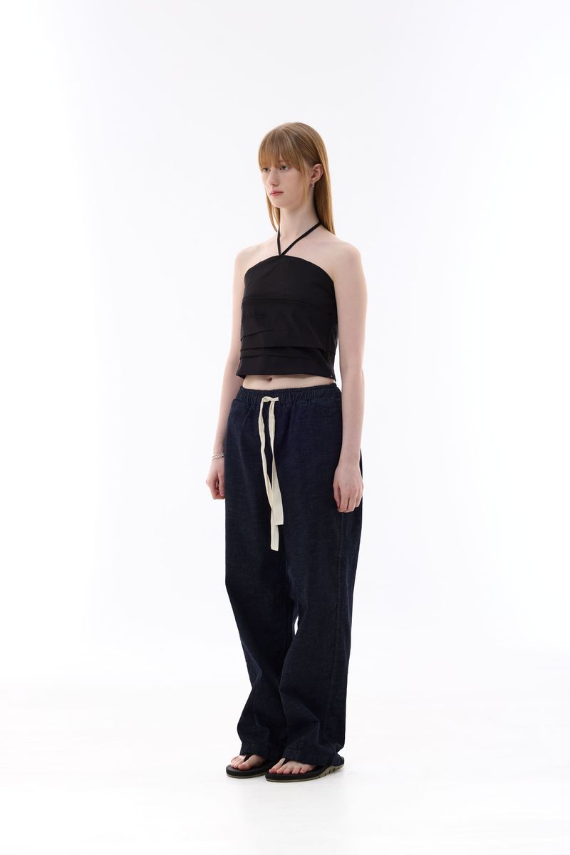 MELLIFLUOUS STRING TUBE TOP / BLACK