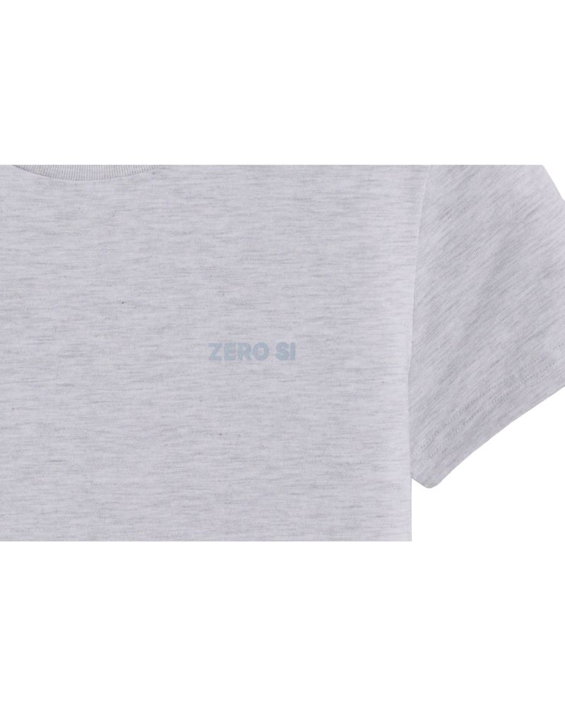 (W) ZRS Spray Logo Tee (WHITE MELANGE)