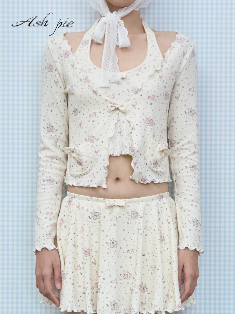 26SS Printed cardigan