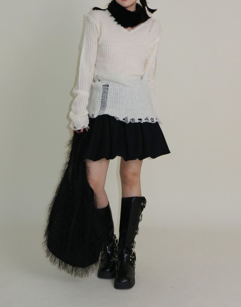Cush Banding Pumpkin Balloon Mini Skirt