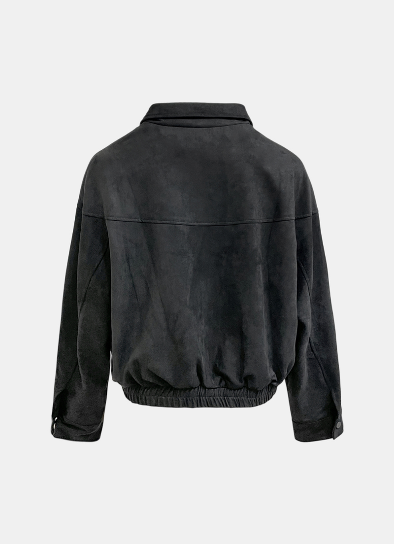 Monet Suede Zip-up Jumper
