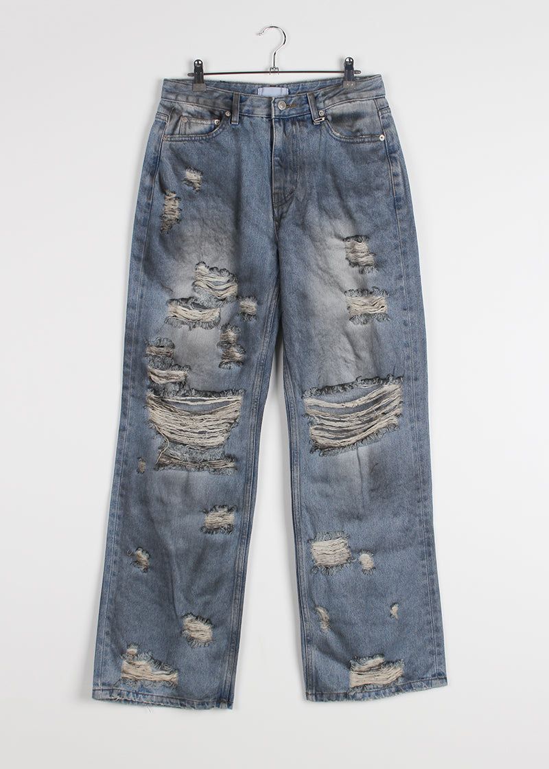 DAMAGE DIRTY DENIM