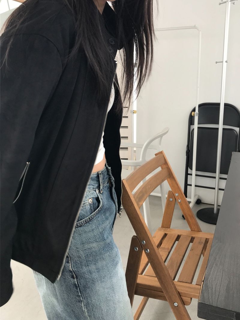 Suede harrington Jacket